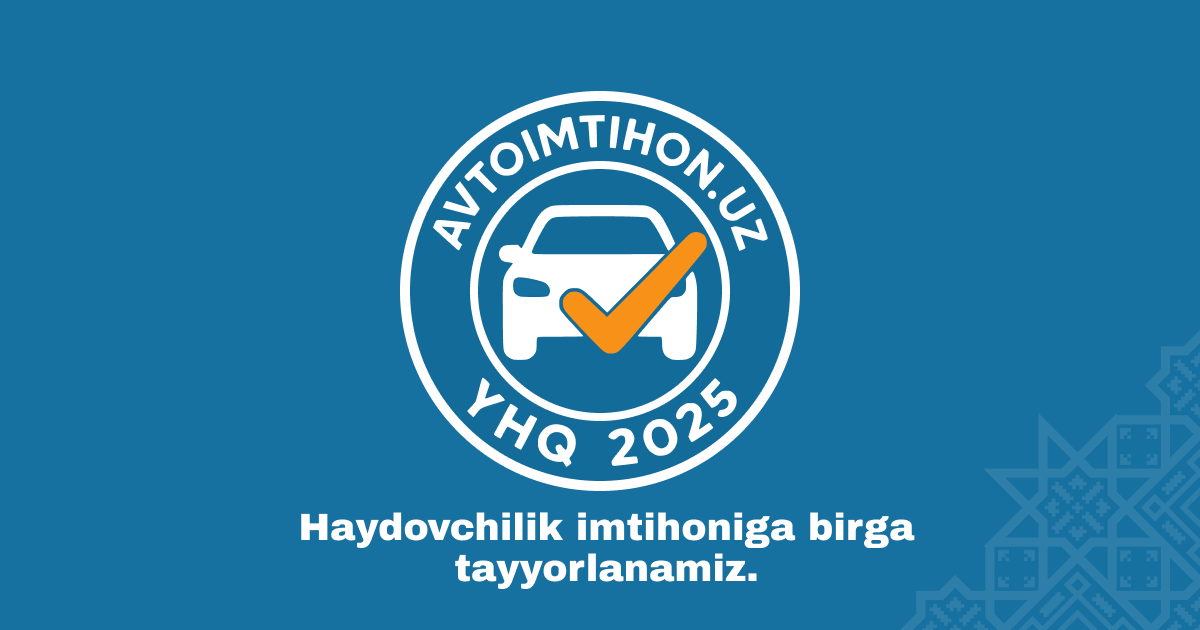 AvtoImtihon 2026 - YHQ Testlari va Bepul Avto Test